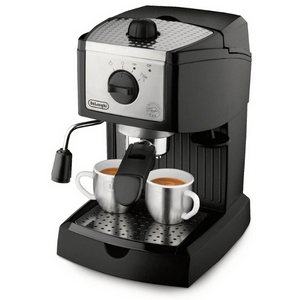 1. DeLonghi EC155 15 Bar Espresso Maker-3 in 1 filter holder