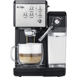 6. Mr. Coffee One-Touch CoffeeHouse Espresso Maker and Cappuccino Machine