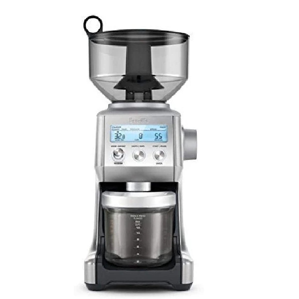 10. Breville Smart Grinder Pro Coffee Bean Grinder, Brushed Stainless Steel, BCG820BSS