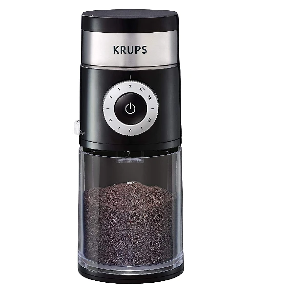 2. KRUPS Precision Grinder Flat Burr Coffee