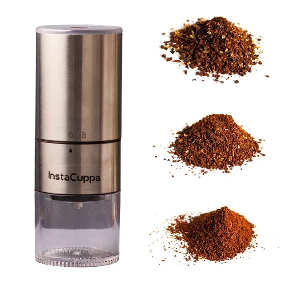 3. InstaCuppa Rechargeable Coffee Bean Grinder 