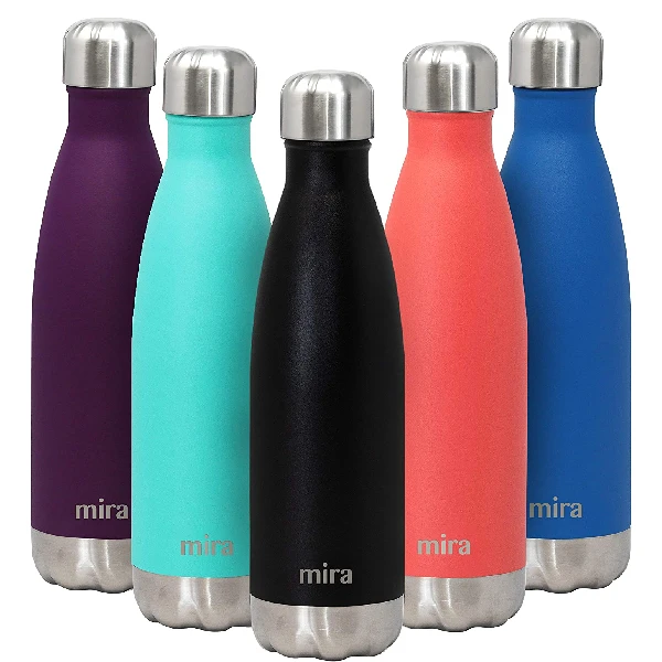 5. MIRA 17 Oz Stainless Steel Vacuum Insulated Water Bottle